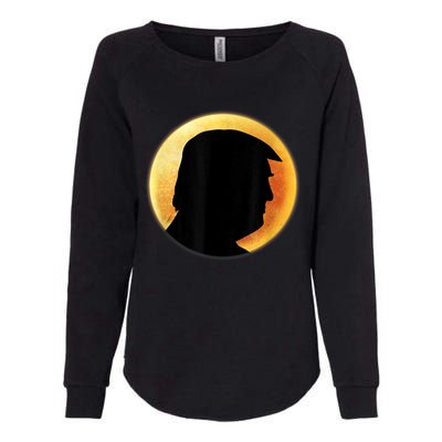 Donald Trump Eclipse Womens California Wash Sweatshirt