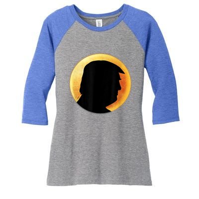 Donald Trump Eclipse Women's Tri-Blend 3/4-Sleeve Raglan Shirt