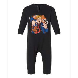 Donald Trump Evil Biden Infant Fleece One Piece