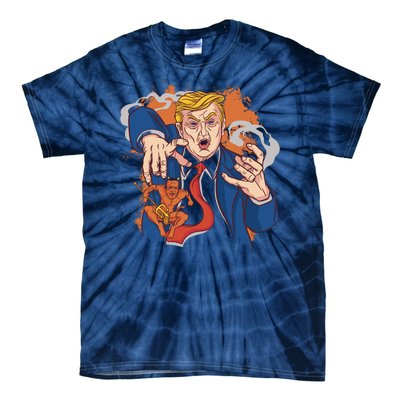 Donald Trump Evil Biden Tie-Dye T-Shirt