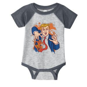 Donald Trump Evil Biden Infant Baby Jersey Bodysuit