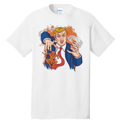 Donald Trump Evil Biden Tall T-Shirt