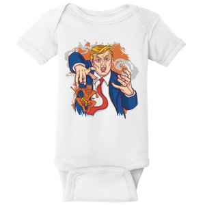 Donald Trump Evil Biden Baby Bodysuit