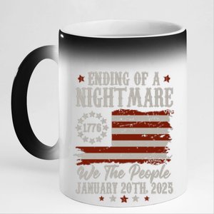 Donald Trump Ending Of A Nightmare 11oz Black Color Changing Mug