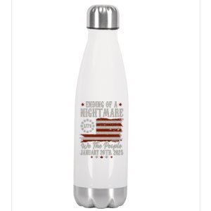 Donald Trump Ending Of A Nightmare Stainless Steel Insulated Water Bottle