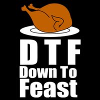 DTF Down To Feast Funny Thanksgiving Drawstring Bag
