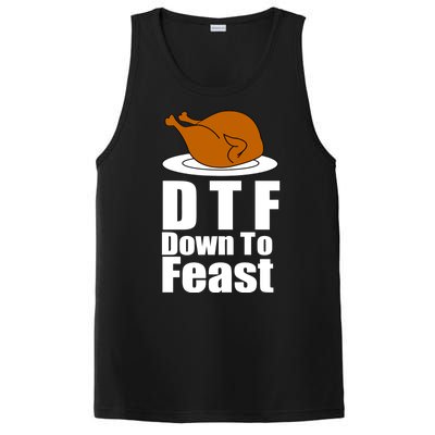 DTF Down To Feast Funny Thanksgiving PosiCharge Competitor Tank