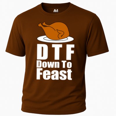 DTF Down To Feast Funny Thanksgiving Performance Shirt