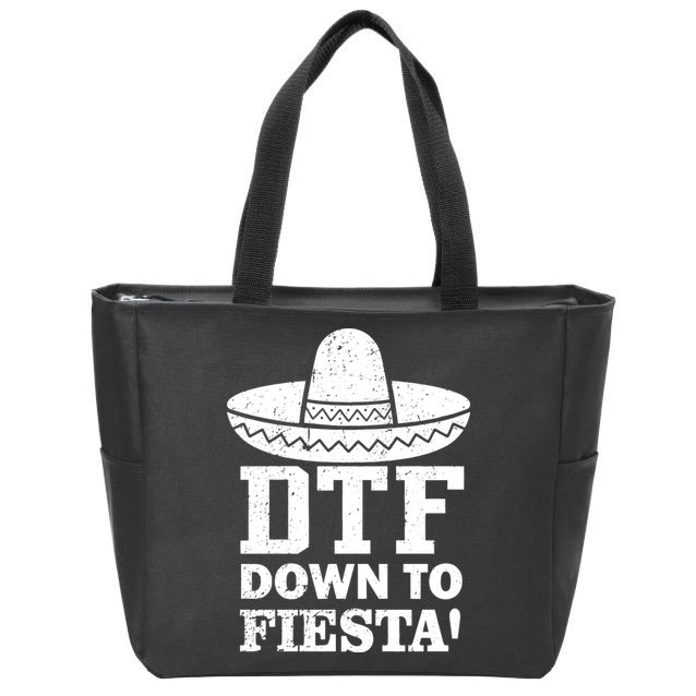 DTF Down To Fiesta Zip Tote Bag