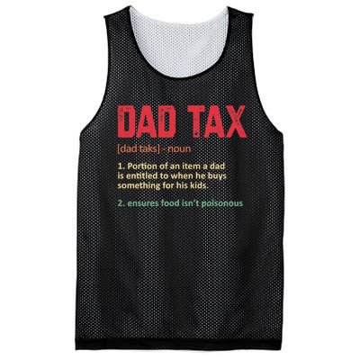 Dad Tax Funny Dad Tax Definition Father's Day Mesh Reversible Basketball Jersey Tank