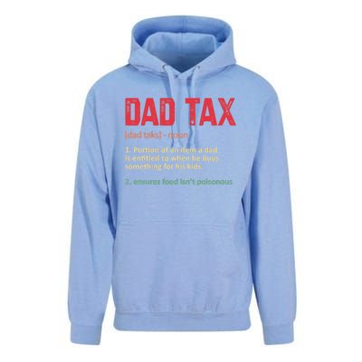 Dad Tax Funny Dad Tax Definition Father's Day Unisex Surf Hoodie