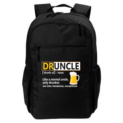 Druncle Tee For The Best Uncle Druncle Definition Backpack