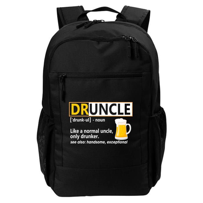 Druncle Tee For The Best Uncle Druncle Definition Backpack