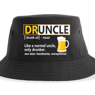 Druncle Tee For The Best Uncle Druncle Definition Sustainable Bucket Hat