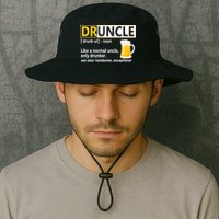 Druncle Tee For The Best Uncle Druncle Definition Bucket Hat