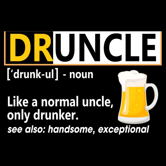Druncle Tee For The Best Uncle Druncle Definition Drawstring Bag