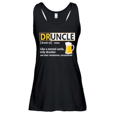 Druncle Tee For The Best Uncle Druncle Definition Ladies Essential Flowy Tank