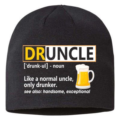 Druncle Tee For The Best Uncle Druncle Definition Sustainable Beanie
