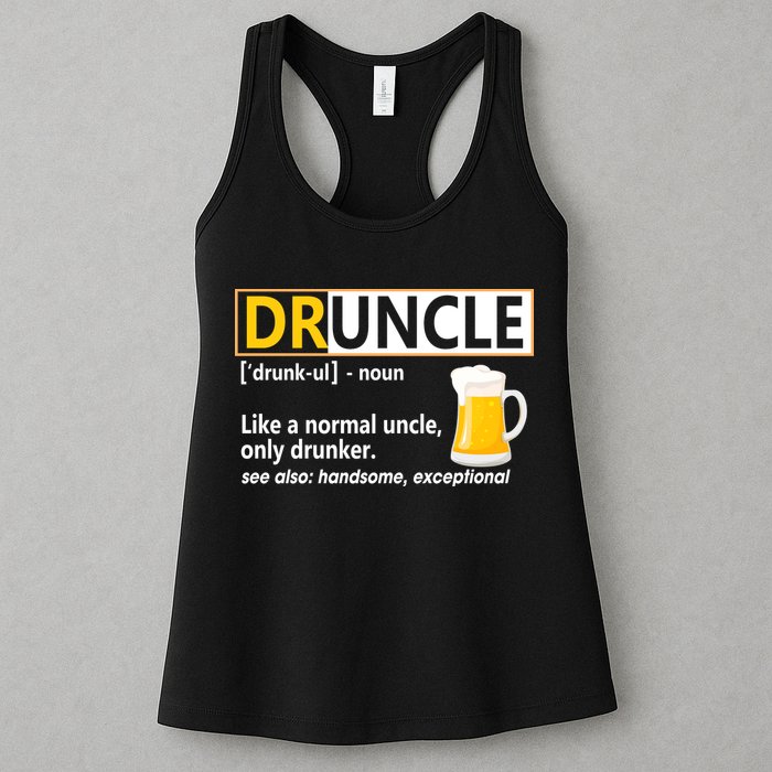 Druncle Tee For The Best Uncle Druncle Definition Womens Tank Top