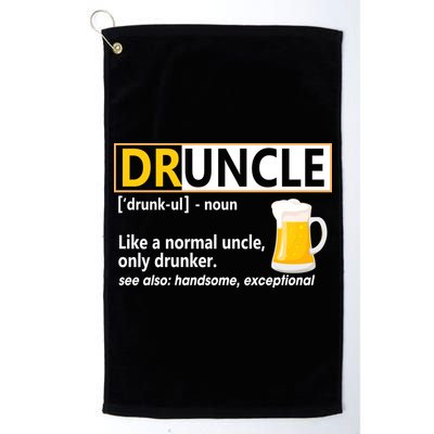 Druncle Tee For The Best Uncle Druncle Definition Golf Towel