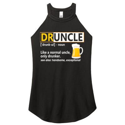 Druncle Tee For The Best Uncle Druncle Definition Women's Perfect Tri Rocker Tank