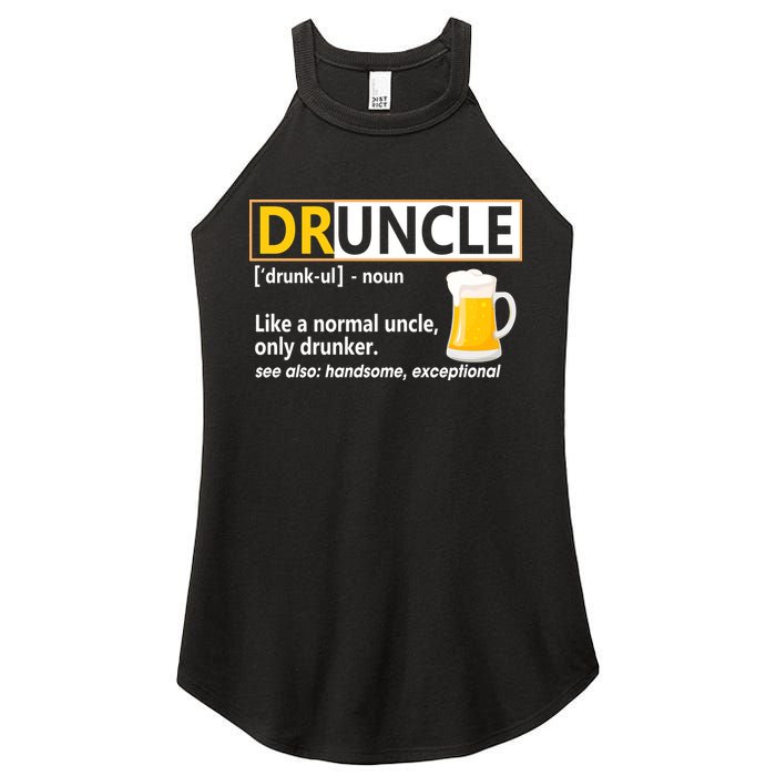 Druncle Tee For The Best Uncle Druncle Definition Women's Perfect Tri Rocker Tank