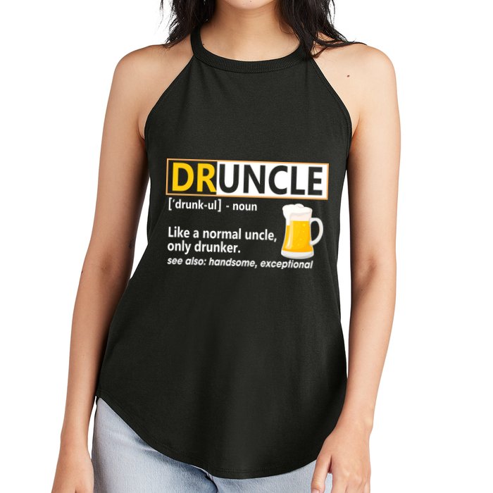 Druncle Tee For The Best Uncle Druncle Definition Women's Perfect Tri Rocker Tank