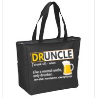 Druncle Tee For The Best Uncle Druncle Definition Zip Tote Bag