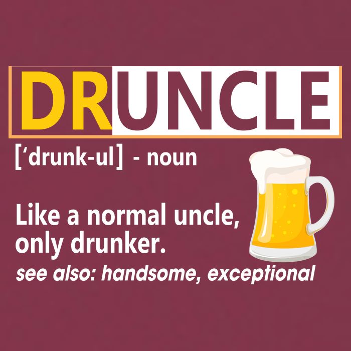 Druncle Tee For The Best Uncle Druncle Definition 16oz Travel Tumbler