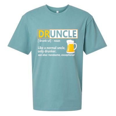 Druncle Tee For The Best Uncle Druncle Definition Sueded Cloud Jersey T-Shirt