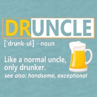 Druncle Tee For The Best Uncle Druncle Definition Sueded Cloud Jersey T-Shirt