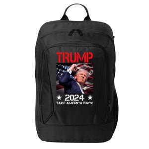 Donald Trump Fist Pump Take America Back 2024 Usa City Backpack