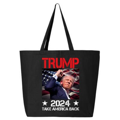 Donald Trump Fist Pump Take America Back 2024 Usa 25L Jumbo Tote