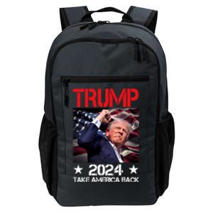 Donald Trump Fist Pump Take America Back 2024 Usa Daily Commute Backpack