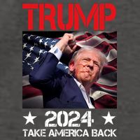 Donald Trump Fist Pump Take America Back 2024 Usa Vector Backpack