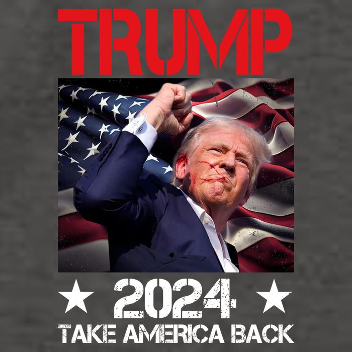Donald Trump Fist Pump Take America Back 2024 Usa Vector Backpack