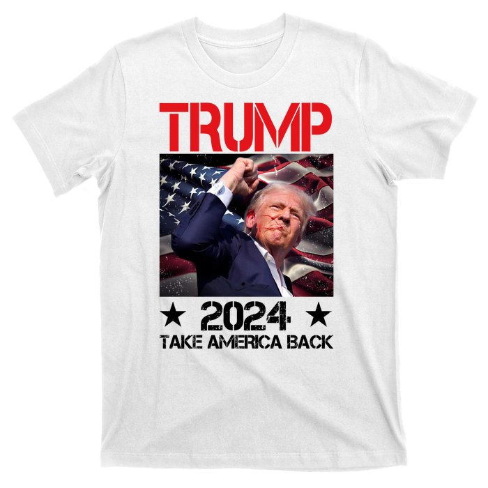 Donald Trump Fist Pump Take America Back 2024 Usa T-Shirt