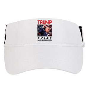 Donald Trump Fist Pump Take America Back 2024 Usa Adult Drive Performance Visor