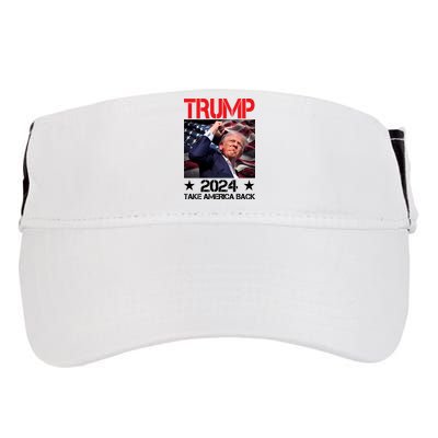 Donald Trump Fist Pump Take America Back 2024 Usa Adult Drive Performance Visor