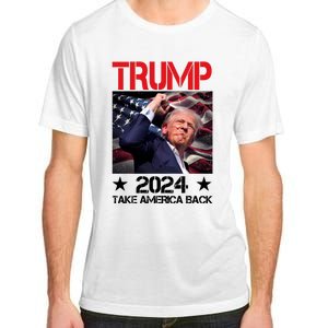 Donald Trump Fist Pump Take America Back 2024 Usa Adult ChromaSoft Performance T-Shirt