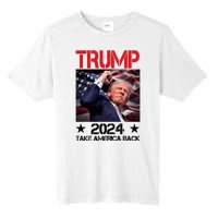 Donald Trump Fist Pump Take America Back 2024 Usa Tall Fusion ChromaSoft Performance T-Shirt