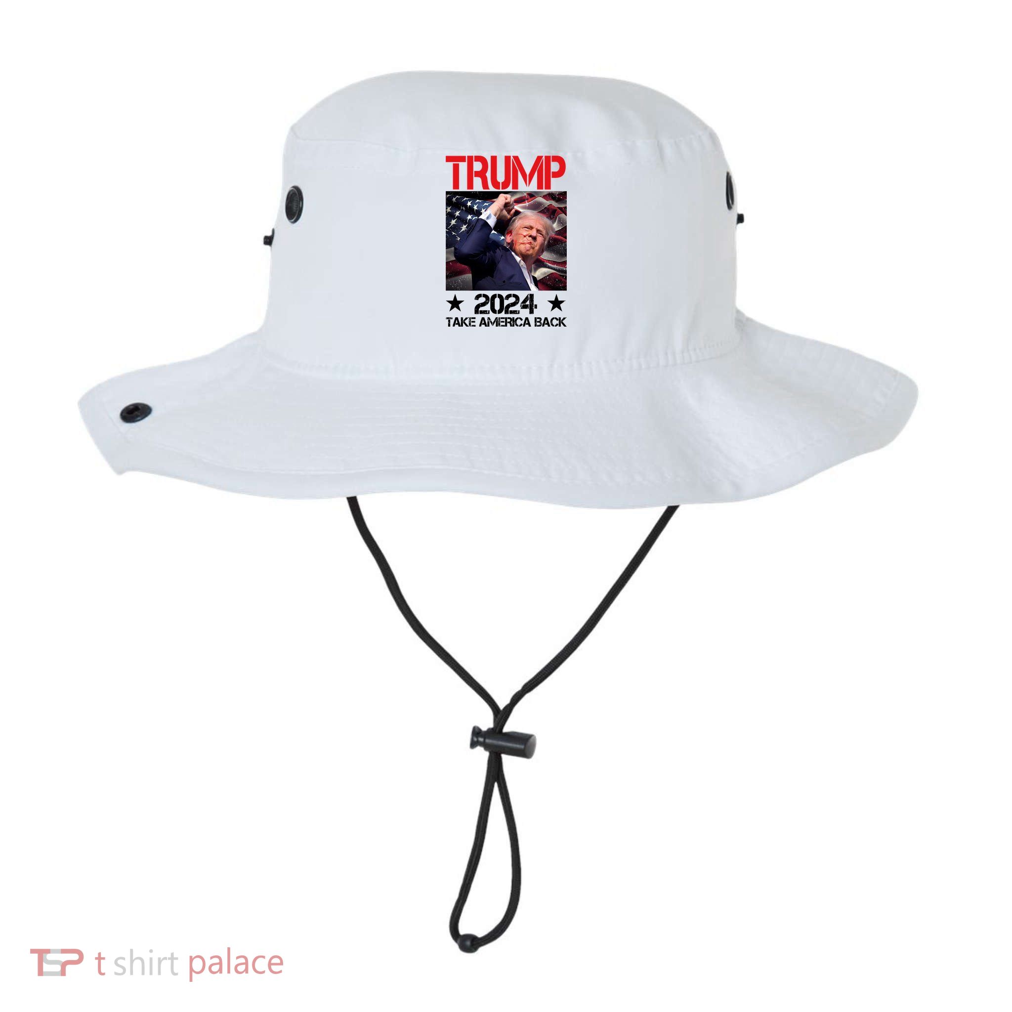 Donald Trump Fist Pump Take America Back 2024 Usa Bucket Hat