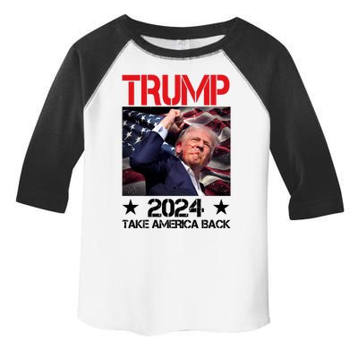 Donald Trump Fist Pump Take America Back 2024 Usa Toddler Fine Jersey T-Shirt