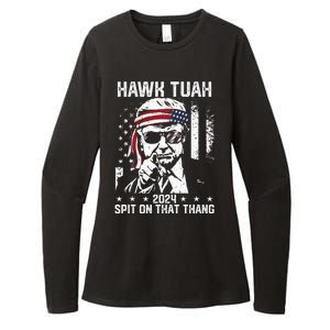 Donal Trump Funny Hawk Tush Spit On That Thang Womens CVC Long Sleeve Shirt