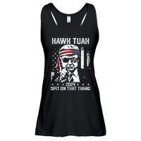 Donal Trump Funny Hawk Tush Spit On That Thang Ladies Essential Flowy Tank