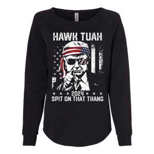 Donal Trump Funny Hawk Tush Spit On That Thang Womens California Wash Sweatshirt