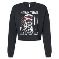 Donal Trump Funny Hawk Tush Spit On That Thang Cropped Pullover Crew