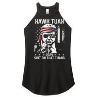 Donal Trump Funny Hawk Tush Spit On That Thang Women's Perfect Tri Rocker Tank