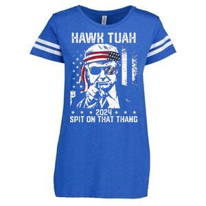 Donal Trump Funny Hawk Tush Spit On That Thang Enza Ladies Jersey Football T-Shirt