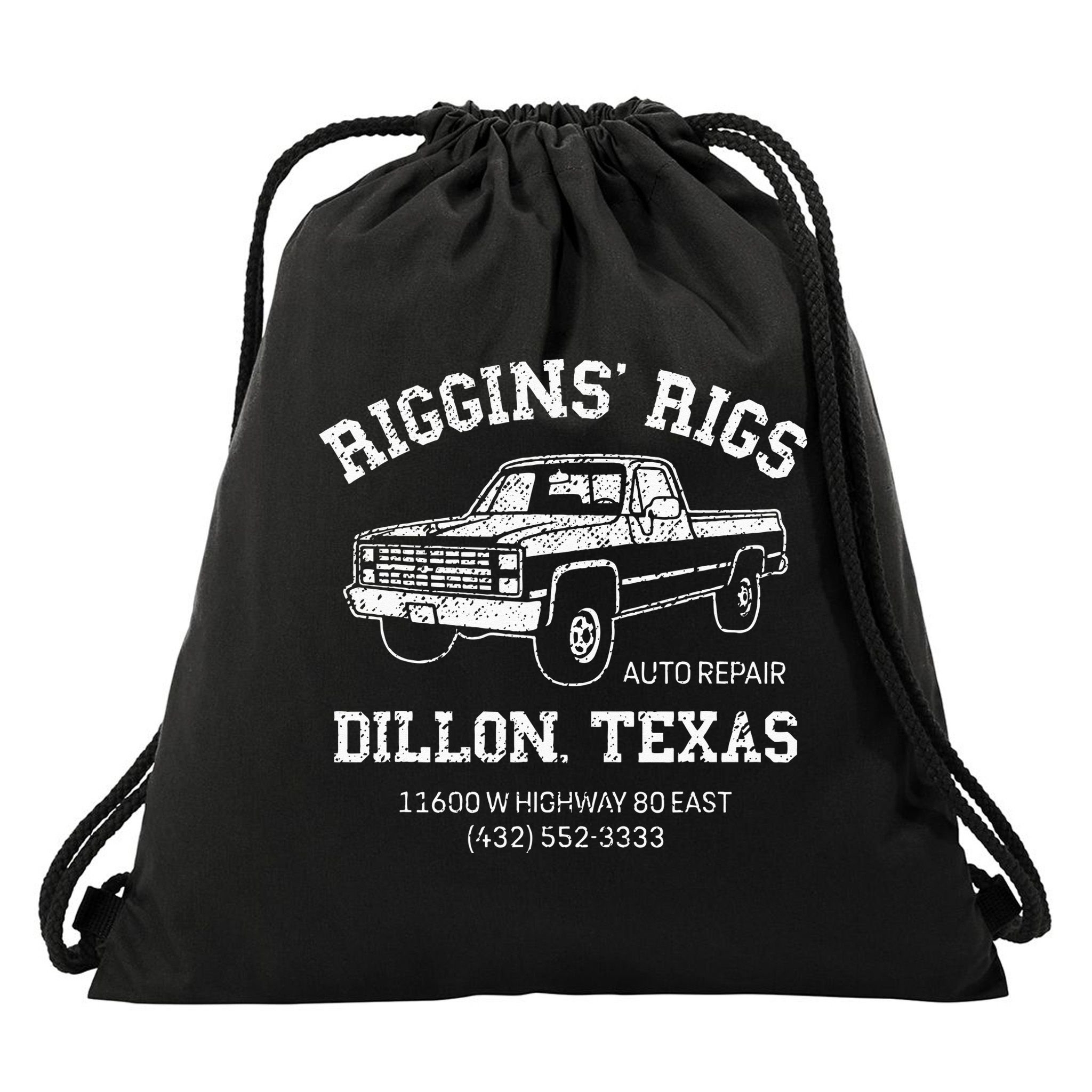 Dillon Texas Football Fan Auto Repair Riggins Rigs Drawstring Bag